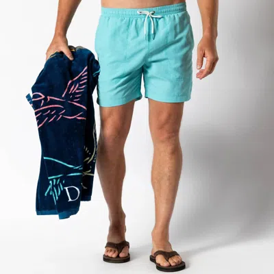 Duck Head Men's Sailport Solid Swim Short In Marine Blue