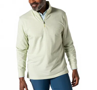 DUCK HEAD MEN'S WAKEMAN STRIPE TOP IN PEAR GREEN
