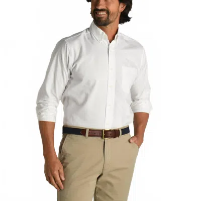 Duck Head Morris Oxford Shirt In White