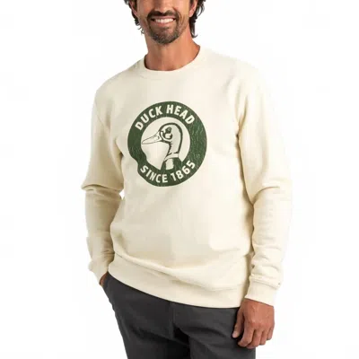 Duck Head Nostalgia Crewneck Sweatshirt In Stone In Neutral