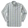 DUCK HEAD ONSLOW PLAID PERFORMANCE PLAID SHIRT IN LIGHT BLUE