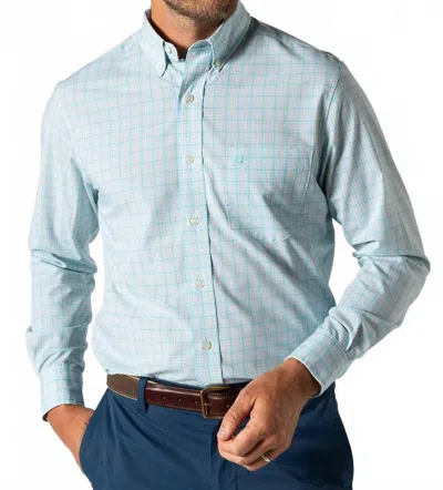 Duck Head Performance Poplin Sport Shirt In Meadowbrook In Multi