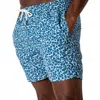 Duck Head Print Sailport Swim Short In Shadow Blue In Blue