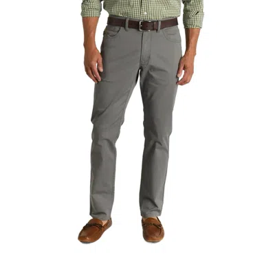 Duck Head Shoreline Twill 5 Pocket Pant In Steel Grey