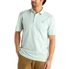 Duck Head Short Sleeve Classic Performance Pique Polo In Surf Spray In Multi