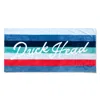 Duck Head Stripe Script Beach Towel In Multi In Multi