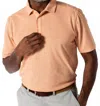 Duck Head Summerford Performance Pique Polo In Copper Tan Heather In Multi