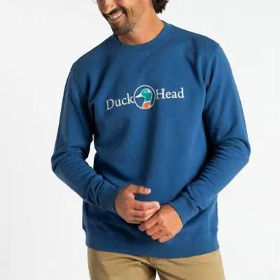 Duck Head Vintage Logo Crewneck Sweatshirt In Varsity Blue