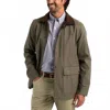 Duck Head Waxed Canvas Duck Jacket In Dark Olive In Green