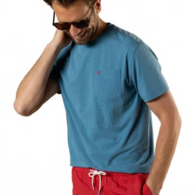 Duck Head Windward Performance T-shirt In Sunwashed Blue Heather In Multi