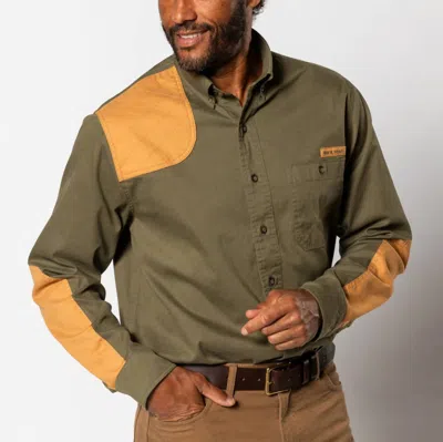 Duck Head Woodland Shooting Shirt In Olive In Green