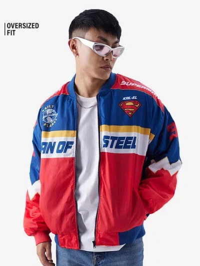 Pre-owned Dude Superman: Kal-el Racing Jackets Official Merch In Multicolor