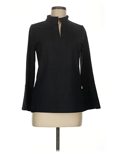 Pre-owned Dudley Stephens Long Sleeve Blouse In Black