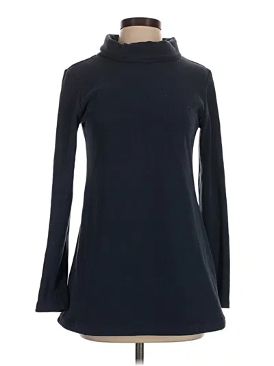 Pre-owned Dudley Stephens Long Sleeve Top Black Turtleneck Tops