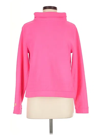 Pre-owned Dudley Stephens Long Sleeve Top Pink Turtleneck Tops