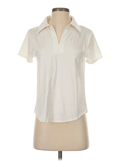 Pre-owned Dudley Stephens Short Sleeve Polo Shirt In Ivory