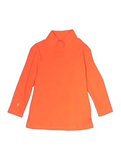 Pre-owned Dudley Stephens Kids' Turtleneck Sweater In Orange