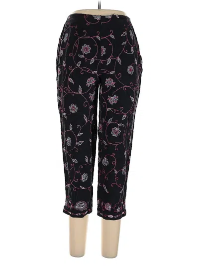 Pre-owned Due Per Due Linen Pants In Pink