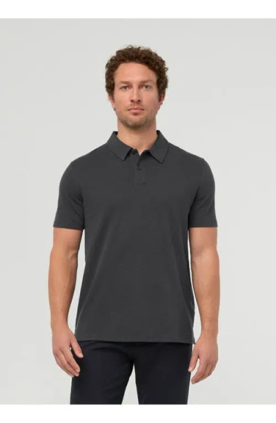 Duer Air Flow Pique Polo In Gray