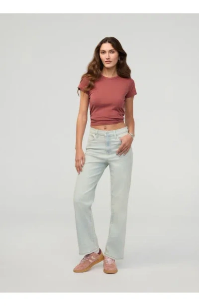 Duer Performance Denim High Rise Straight In Blue