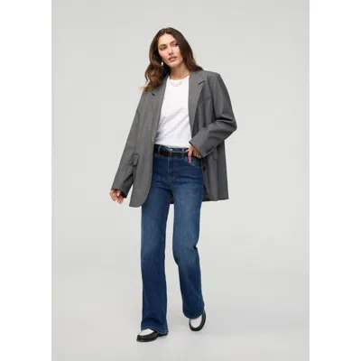 Duer Performance Denim High Rise Wide Leg In Blue