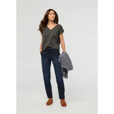 Duer Performance Denim Lite Harbour Pant In Carbon Stone