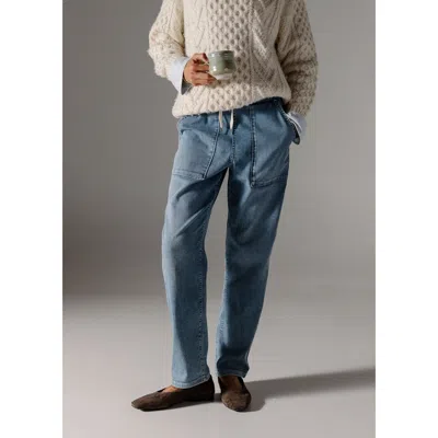 Duer Performance Denim Lite Harbour Pant In Light Stone