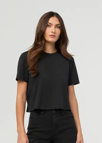 Duer Purepima Boxy Tee In Black