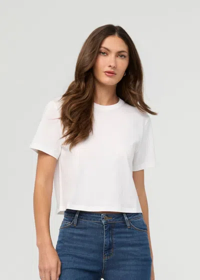 Duer Purepima Boxy Tee In White