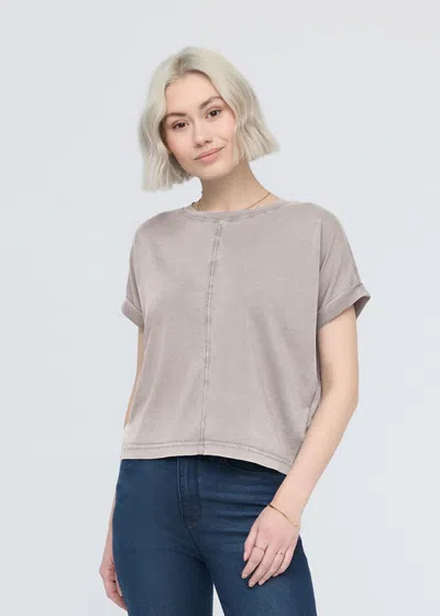 Duer Purepima Dolman Tee In Washed Stone