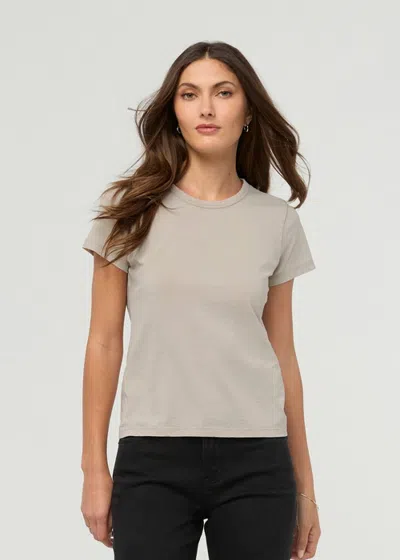 Duer Purepima Slim Crew In Washed Stone