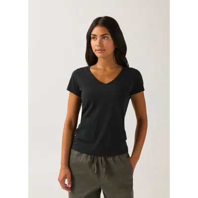 Duer Purepima Slim V-neck In Black