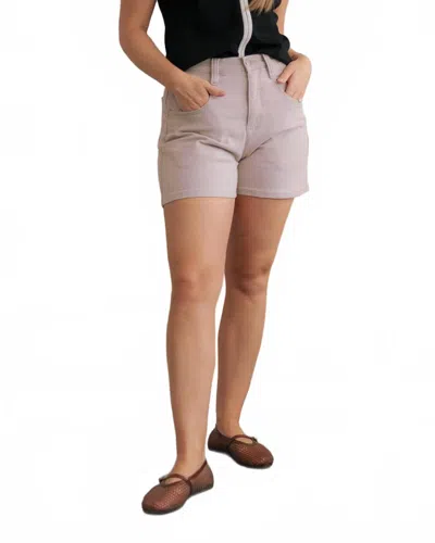 Duer Stretch Canvas Short In Mauve In Pink