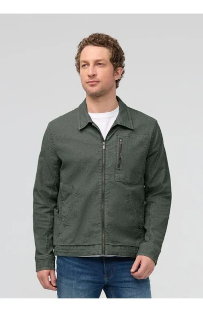 Duer Stretch Canvas Utility Jacket In Green