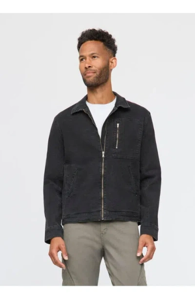 Duer Stretch Canvas Utility Jacket In Black