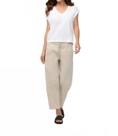 Duer Women's Flex Twill Barrel Pull On Pant In Sandstone In Beige
