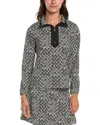 Duffield Lane Active Tory 1/4-zip Pullover In Black