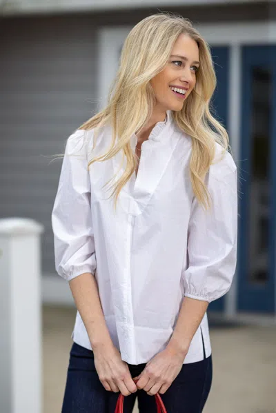 Duffield Lane Annalise Popover In White