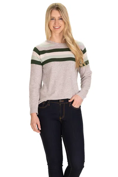 Duffield Lane Aspen Cashmere Crewneck In Foggy