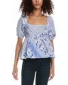 Duffield Lane Bea Top In Blue