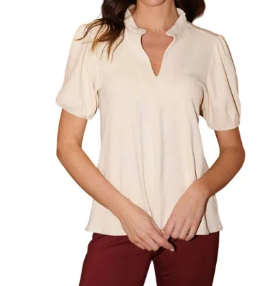 Duffield Lane Brooke Top In Cream In White