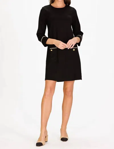 Duffield Lane Caitlyn Mini Dress In Black