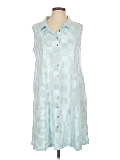 Pre-owned Duffield Lane Casual Dress In Blue