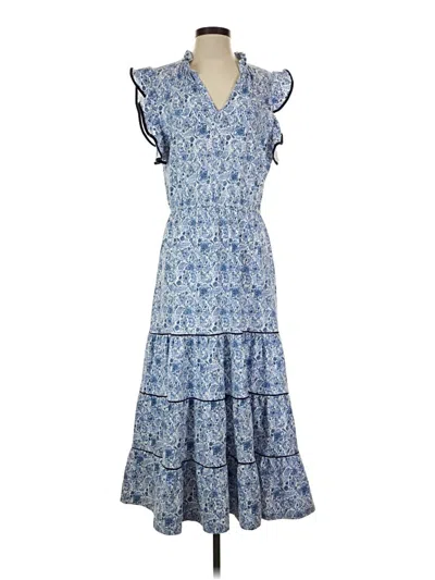 Pre-owned Duffield Lane Casual Dress In Blue