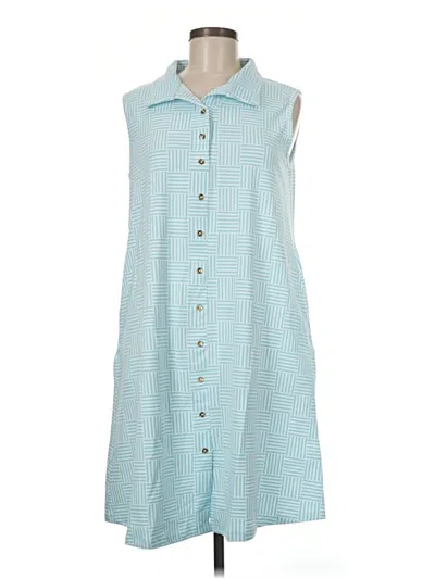 Pre-owned Duffield Lane Casual Dress In Blue