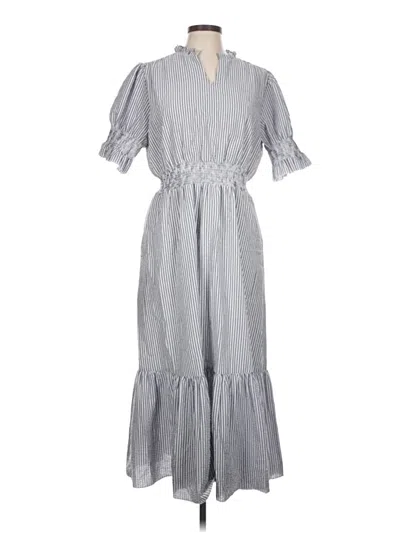 Pre-owned Duffield Lane Casual Dress In Gray