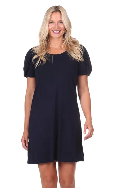 Duffield Lane Colette Dress In Navy In Blue