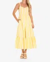 Duffield Lane Duxbury Midi Dress In Yellow