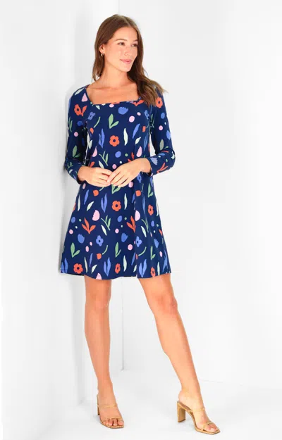 Duffield Lane Erin Dress In Cut Out Garden