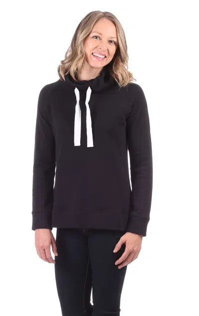 Duffield Lane Finley Funnel Neck In Black